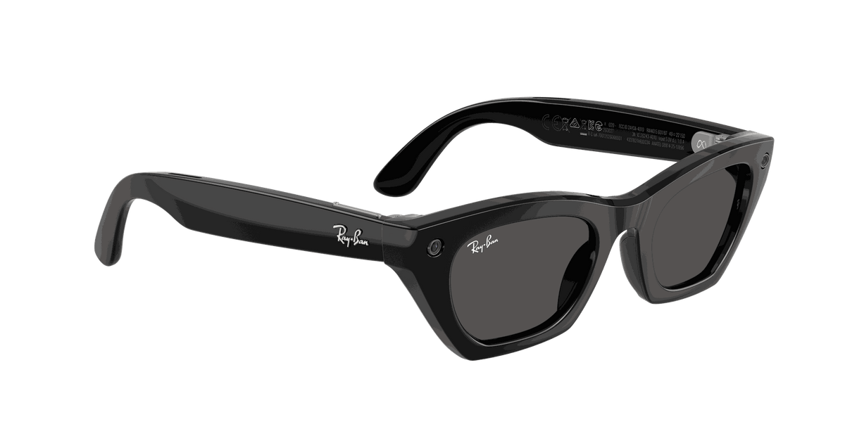 Ray-Ban Meta G3 | RW4015 Zena | Shiny Black Grey