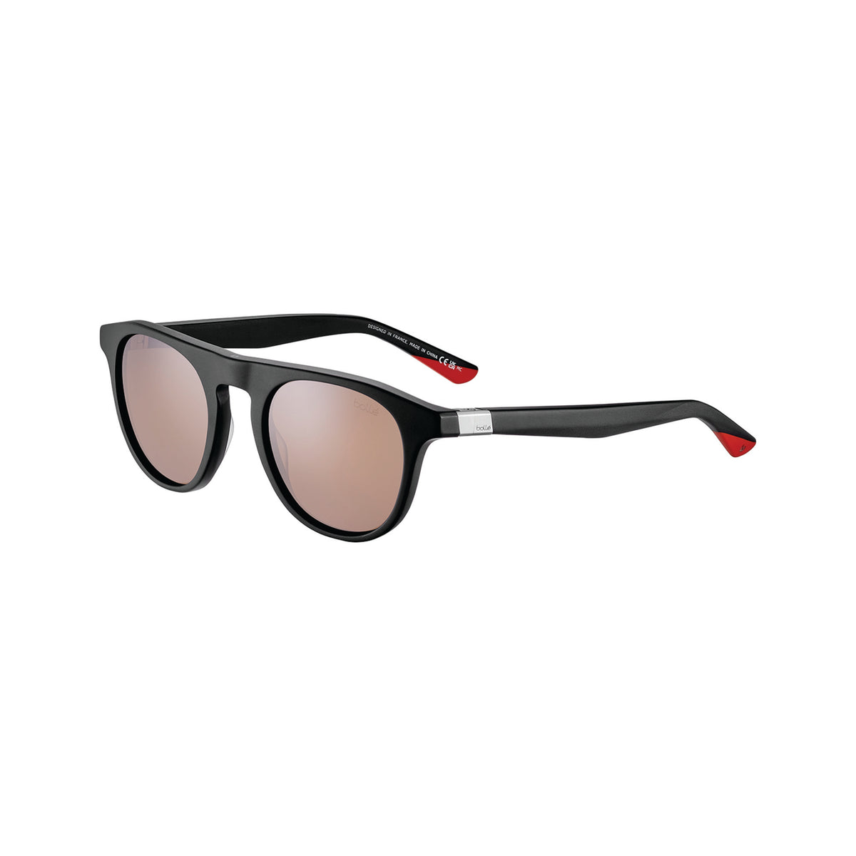 Bolle | Nerox Key | Black Matte Red Polarised