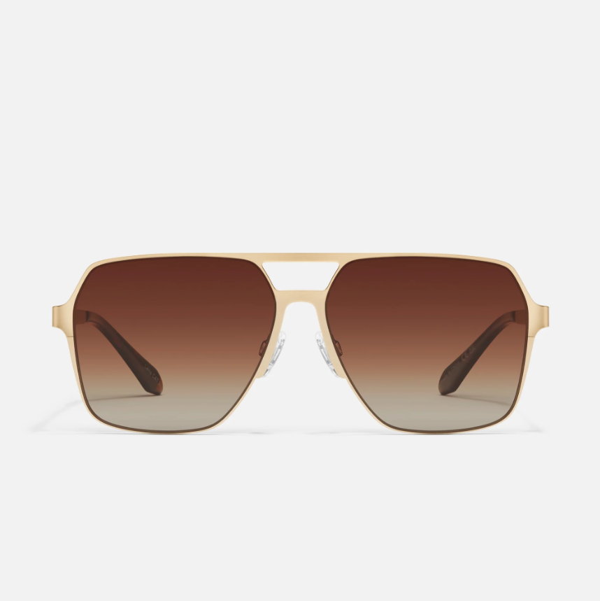 Quay | Backstage Pass | Gold Brown Polarised