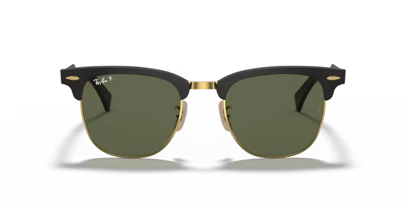 Ray-Ban | 3507 Clubmaster Aluminum | Black Gold Polarised