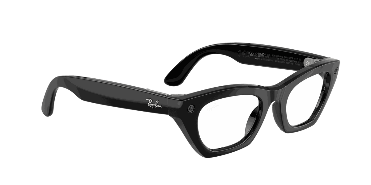 Ray-Ban Meta G3 | RW4015 Zena | Shiny Black Clear BLF&AR