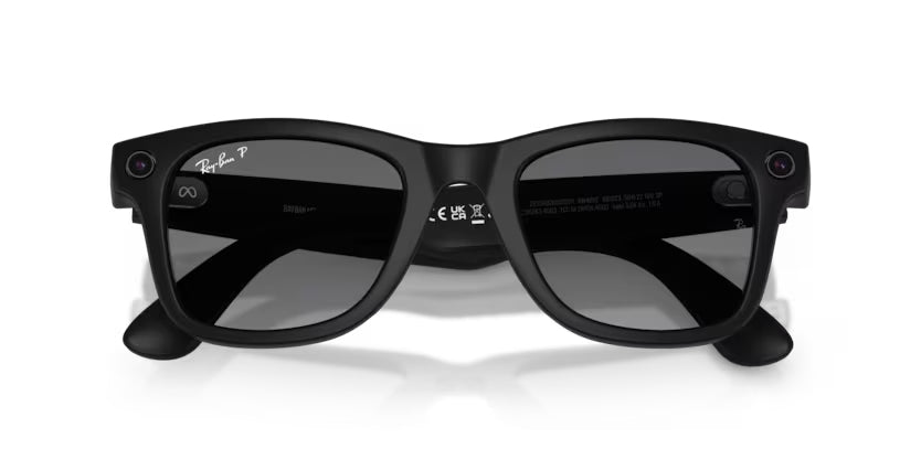 Ray-Ban Meta G2 | RW4012 Wayfarer L | Matte Black Gradient Graphite Polarised