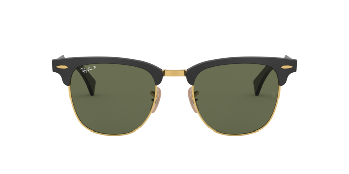 Ray-Ban | 3507 Clubmaster Aluminum | Black Gold Polarised