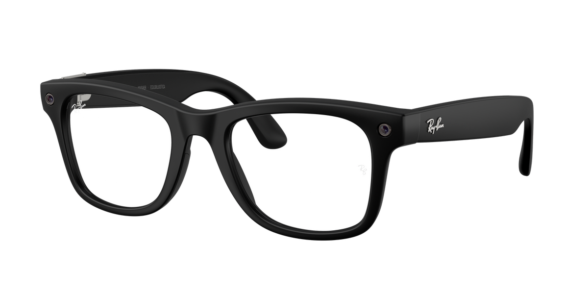 Ray-Ban Meta G3 | RW4011 Wayfarer L | Matte Black Clear BLF&AR