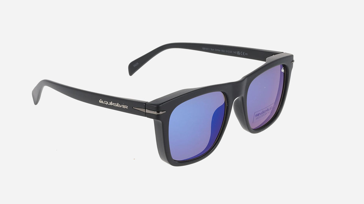 Quiksilver | QS1011 Sun Drifter | Matte Black Blue Mirror