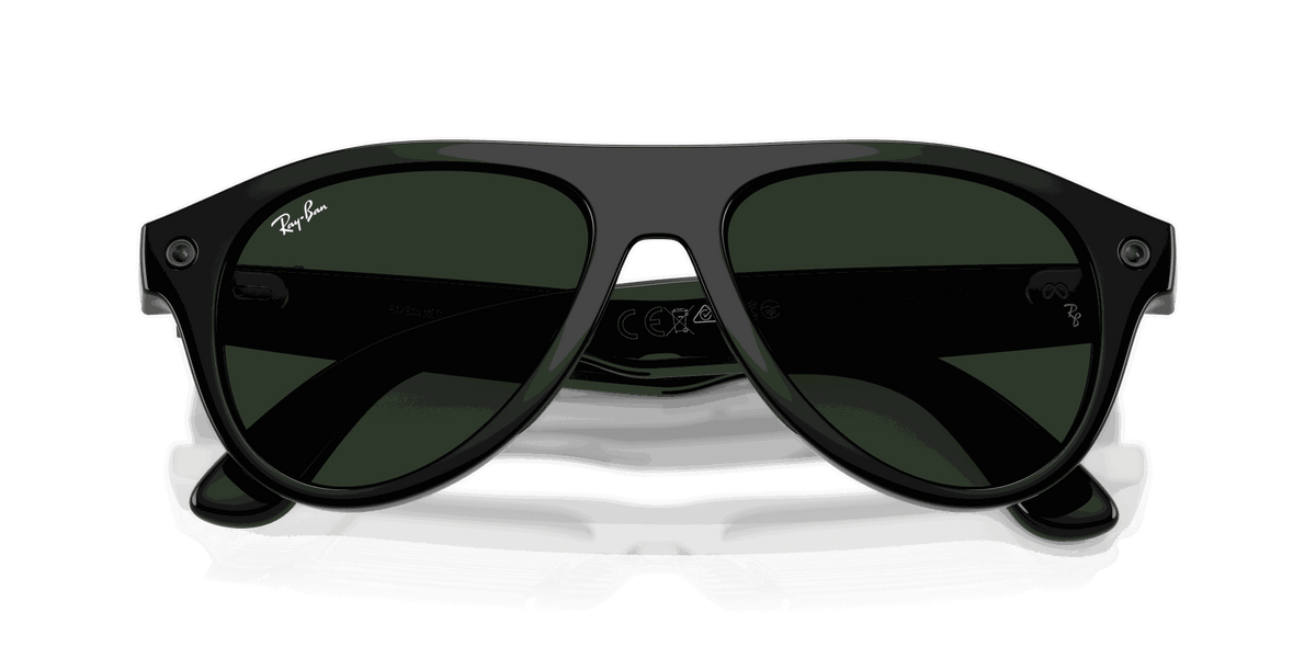 Ray-Ban Meta G3 | RW4016 Aviator | Shiny Black Transitions Gen S Graphite Green