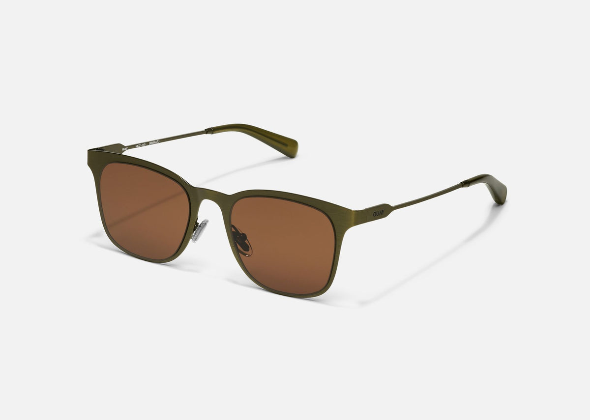 Quay | Flashback | Brushed Olive Brown