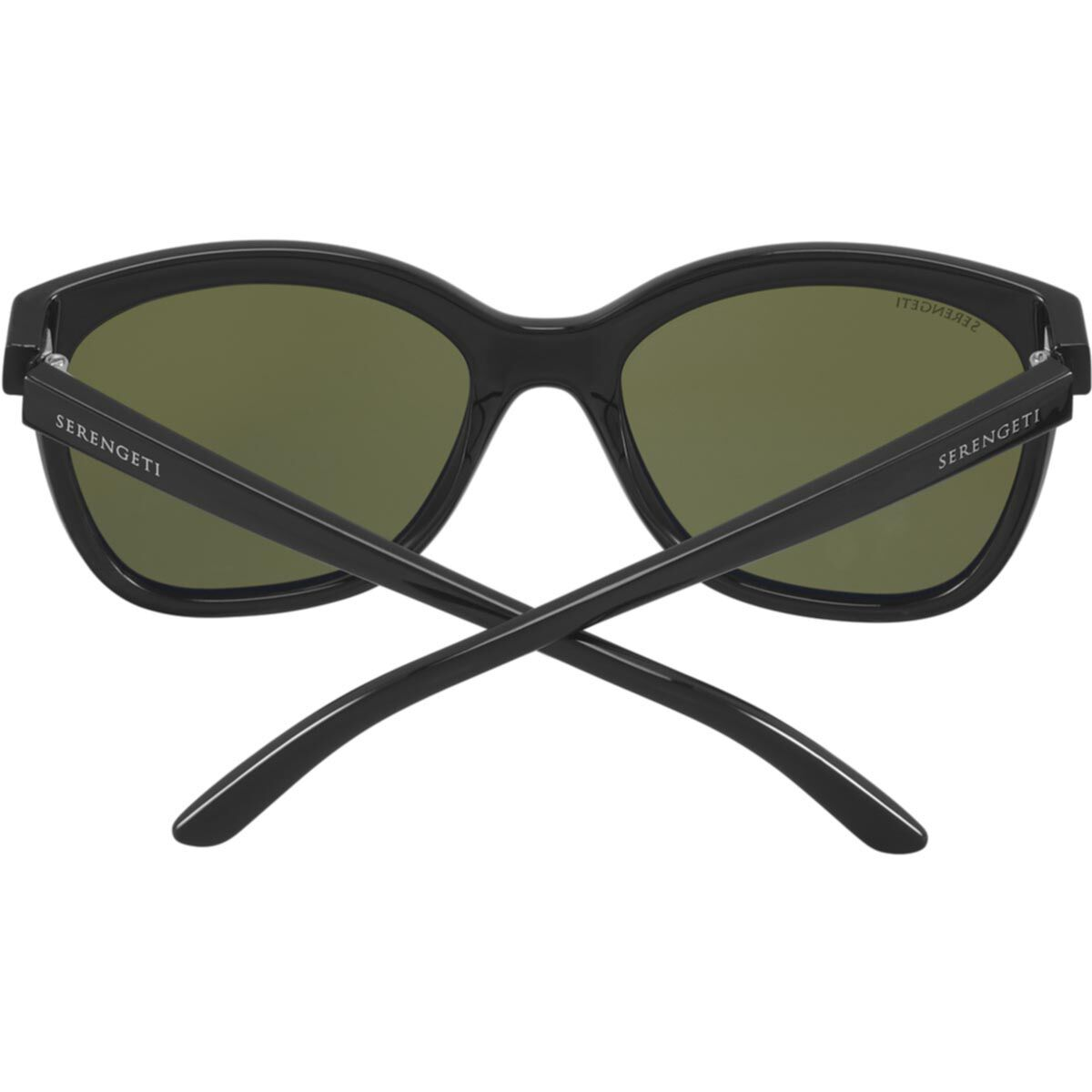 Serengeti | 8971 Agata | Shiny Black Green Polarised