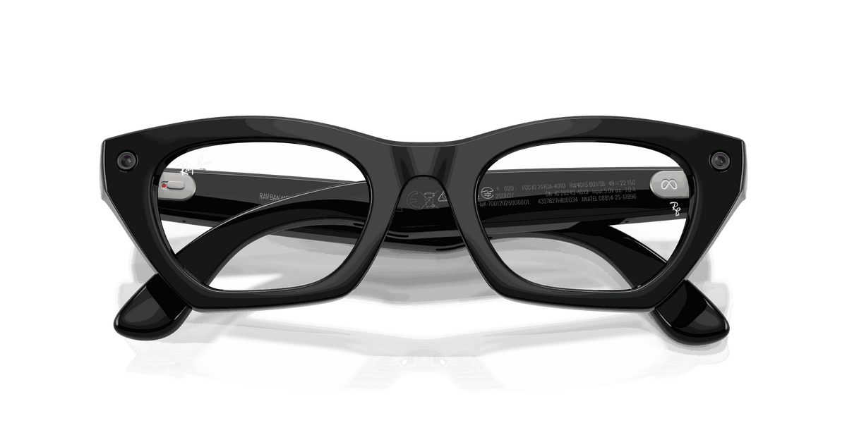 Ray-Ban Meta G3 | RW4015 Zena | Shiny Black Clear BLF&AR