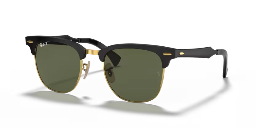 Ray-Ban | 3507 Clubmaster Aluminum | Black Gold Polarised