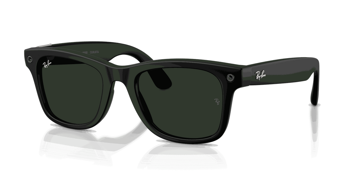 Ray-Ban Meta G3 | RW4011 Wayfarer L | Matte Black Transitions Gen S Graphite Green