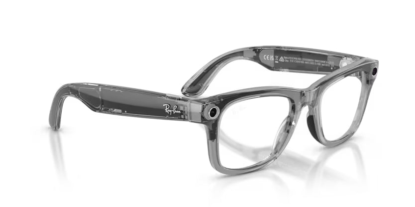 Ray-Ban Meta G2 | RW4012 Wayfarer M | Shiny Transparent Grey Transitions Sapphire