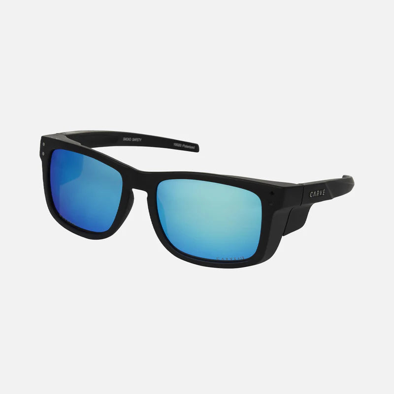 Carve | Safety 10020 Smoko | Black Blue Iridium Polarised