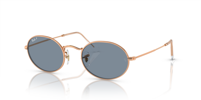 Ray-Ban | 3547 Oval M | Rose Gold Polarised