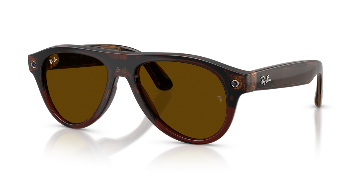 Ray-Ban Meta G3 | RW4016 Aviator | Transp. Umber Transitions Jade