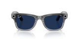 Ray-Ban Meta G2 | RW4012 Wayfarer M | Shiny Transparent Grey Transitions Sapphire