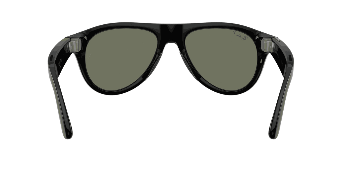 Ray-Ban Meta G3 | RW4016 Aviator | Shiny Black G15 Green Polarised