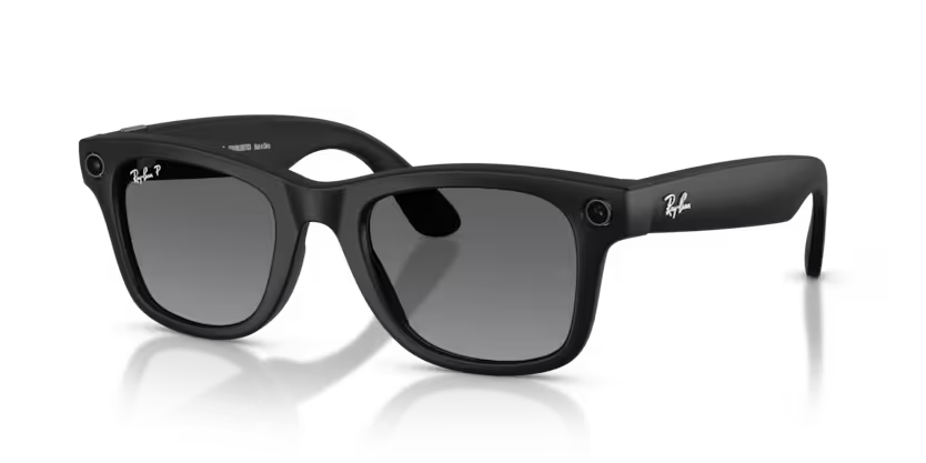 Ray-Ban Meta G2 | RW4012 Wayfarer L | Matte Black Gradient Graphite Polarised