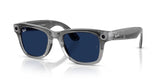 Ray-Ban Meta G2 | RW4012 Wayfarer L | Shiny Transparent Grey Transitions Sapphire