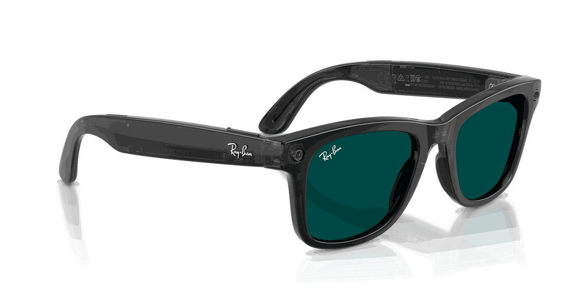 Ray-Ban Meta G3 | RW4011 Wayfarer M | Transp. Black Transitions Aquamarine