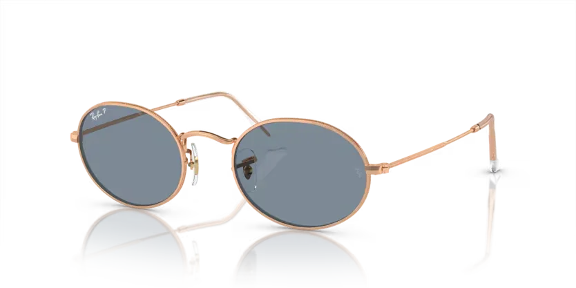 Ray-Ban | 3547 Oval M | Rose Gold Polarised