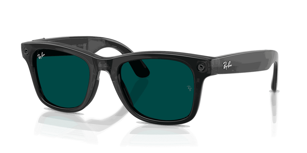 Ray-Ban Meta G3 | RW4011 Wayfarer L | Transp. Black Transitions Aquamarine