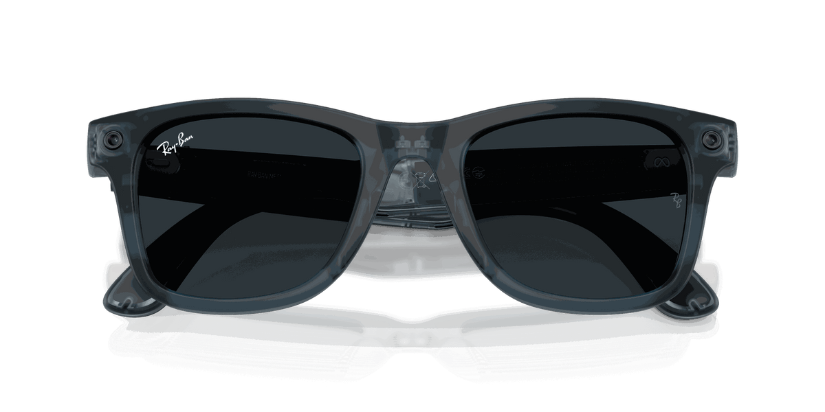 Ray-Ban Meta G3 | RW4011 Wayfarer L | Tp. Mt. Ocean Blue Transitions Gen S Grey