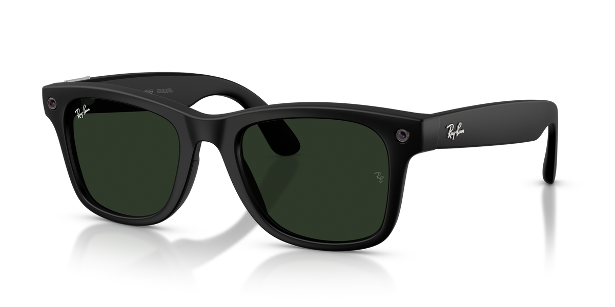 Ray-Ban Meta G3 | RW4011 Wayfarer L | Matte Black Transitions Gen S Graphite Green