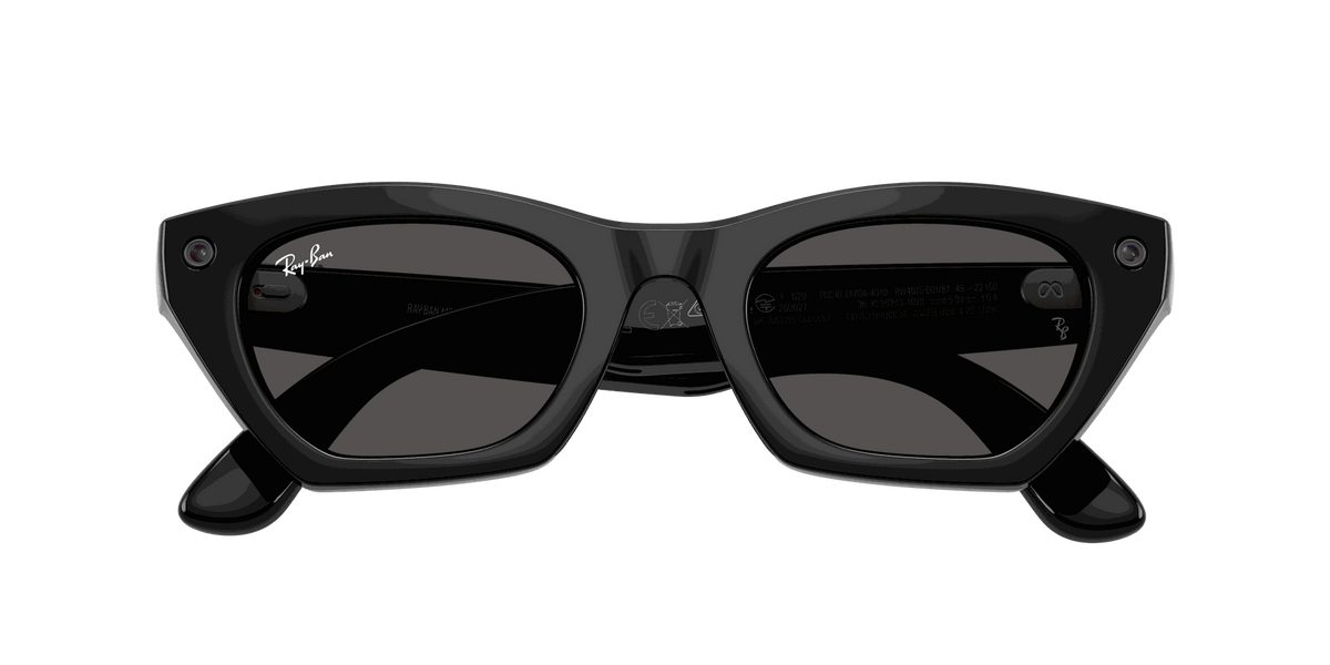 Ray-Ban Meta G3 | RW4015 Zena | Shiny Black Grey