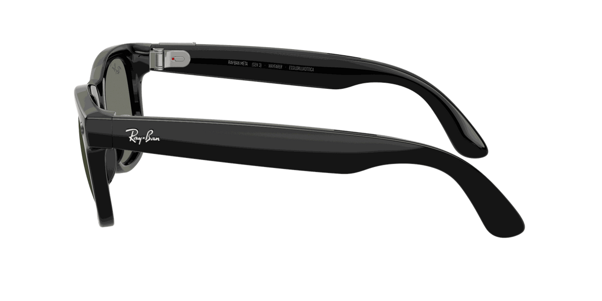 Ray-Ban Meta G3 | RW4011 Wayfarer L | Shiny Black G15 Green Polarised