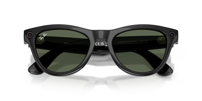 Ray-Ban Meta G2 | RW4014 Skyler | Shiny Black G15 Green