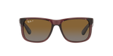 Ray-Ban | RB4165 Justin | Transparent Dark Brown Gradient Polarised