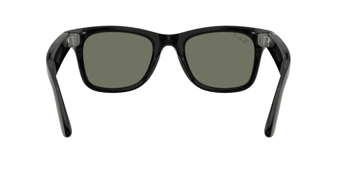 Ray-Ban Meta G3 | RW4011 Wayfarer L | Shiny Black G15 Green Polarised