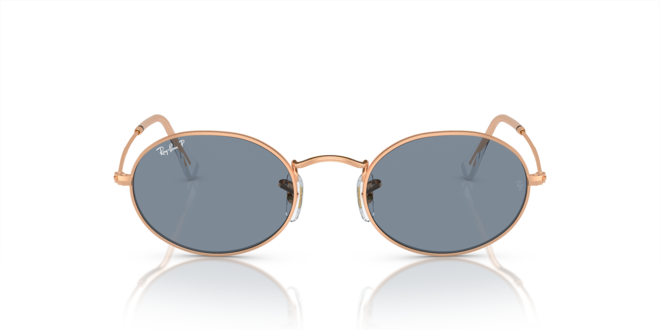 Ray-Ban | 3547 Oval M | Rose Gold Polarised