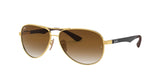 Ray-Ban | RB8313 Aviator Carbon Fibre | Arista Gradient Brown