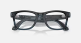 Ray-Ban Meta G3 | RW4011V Wayfarer L | Tp. Mt. Ocean Blue Optical