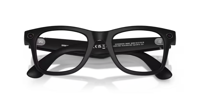 Ray-Ban Meta G2 | RW4012 Wayfarer L | Matte Black Clear