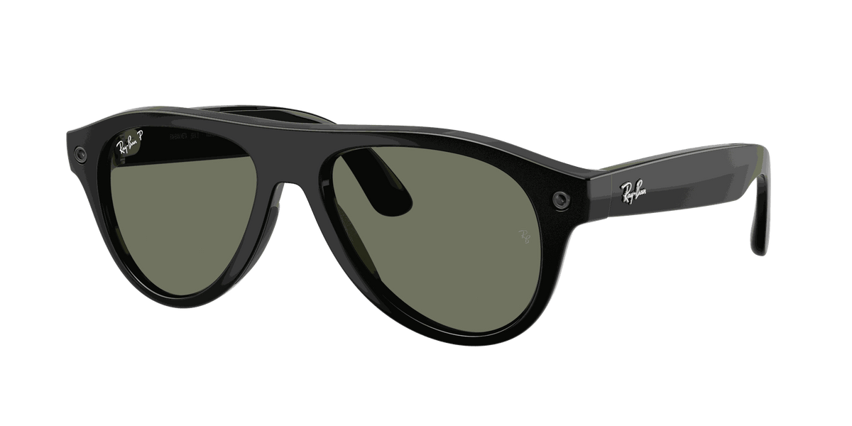 Ray-Ban Meta G3 | RW4016 Aviator | Shiny Black G15 Green Polarised