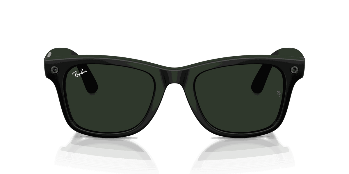 Ray-Ban Meta G3 | RW4011 Wayfarer L | Matte Black Transitions Gen S Graphite Green