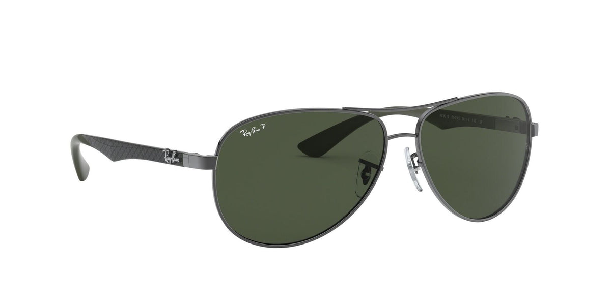 Ray-Ban | RB8313 Aviator Carbon Fibre | Gunmetal Dark Green Polarised