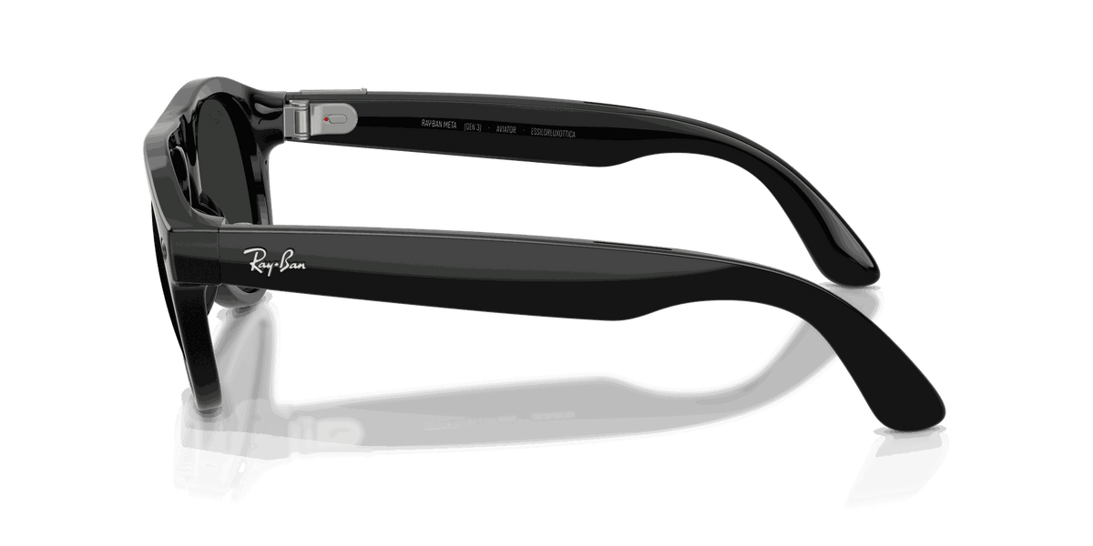 Ray-Ban Meta G3 | RW4016 Aviator | Shiny Black Transitions Gen S Graphite Green
