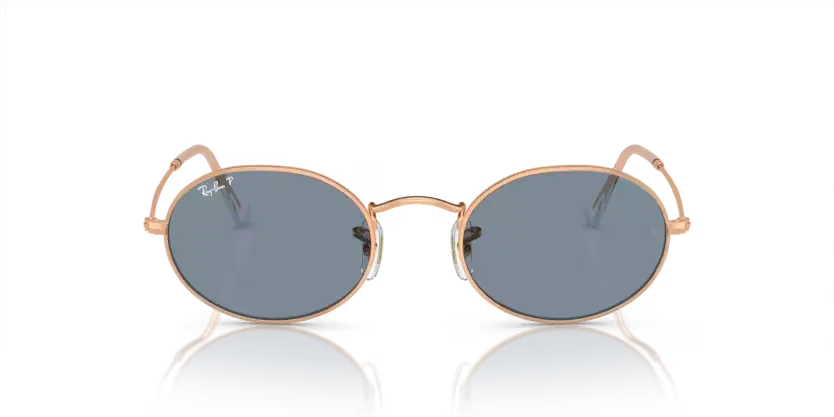 Ray-Ban | 3547 Oval M | Rose Gold Polarised