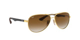 Ray-Ban | RB8313 Aviator Carbon Fibre | Arista Gradient Brown