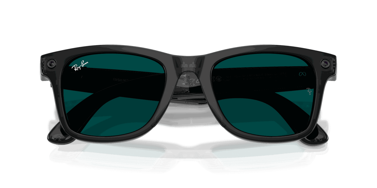 Ray-Ban Meta G3 | RW4011 Wayfarer M | Transp. Black Transitions Aquamarine
