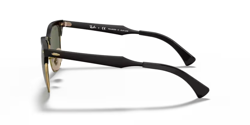 Ray-Ban | 3507 Clubmaster Aluminum | Black Gold Polarised