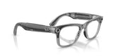 Ray-Ban Meta G2 | RW4012 Wayfarer L | Shiny Transparent Grey Transitions Sapphire