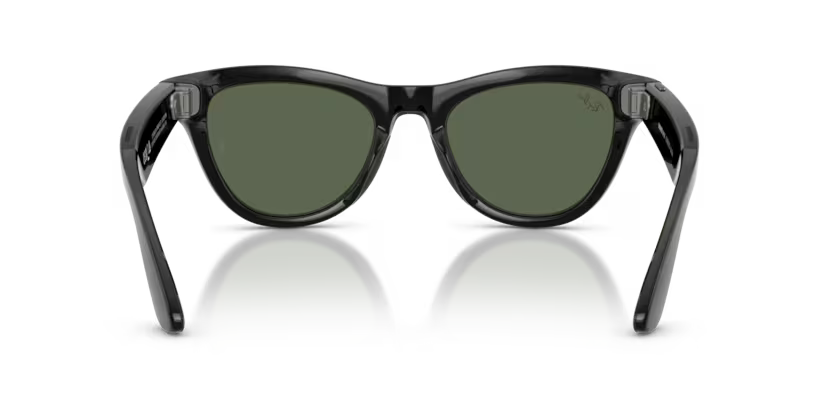Ray-Ban Meta G2 | RW4014 Skyler | Shiny Black G15 Green